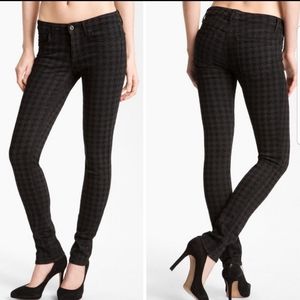 Rich & Skinny Black Houndstooth Skinny Jeans 28